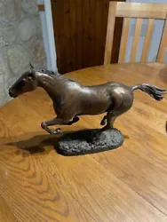 Buy Large Lost Wax Solid Bronze Hunter Horse Ltd Edition Sculpture By David Geenty • 645£