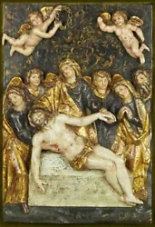 Buy Antique Religious Wood Relief Deposition Of Jesus Christ Venetian School 16thc • 23,624.84£