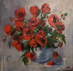 Buy Oil Painting On Canvas. Poppies • 3,600£