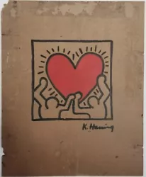Buy Keith Haring Painting Signed Attributed • 849.45£