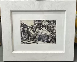 Buy Henry Moore ? - Henry Moore Statue - Original Ink Drawing - Mid 20th C - Rare ! • 245£