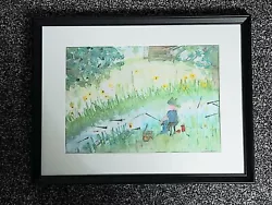 Buy Watercolour Painting  A Spot Of Fishing   Original By  Lain Radcliffe • 49.99£