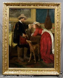 Buy 19th Century Oil Painting, Interior Scene Signed Giovanni Della Rocca (ITALIAN) • 12,599.91£