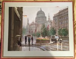 Buy Superb Signed MARTIN TURNER Framed 1990 Watercolour. St Paul’s Cathedral 28”x21” • 499£