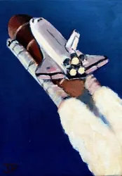 Buy ORIGINAL Space Shuttle Painting - Discovery Rocket Art Original  • 0.99£