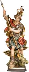 Buy New Hand Carved Wooden Christian Patron Saint George Statue Figure Sculpture • 2,204.20£