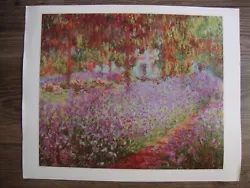 Buy 'Irises In Monet's Garden' At Giverny Giclee Print Poster Wall Art With Border • 6.99£