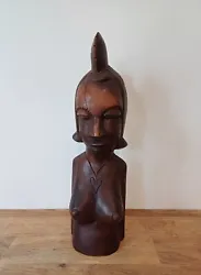 Buy Bust Of Woman African Wooden Paint & Painting The Fertility Art African • 9.99£