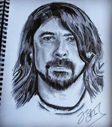 Buy Dave Grohl Nirvana Foofighters Hand Drawn Pencil Portrait A4 Artwork • 150£