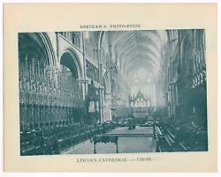 Buy Lincoln Cathedral Choir Antique Print Picture Victorian 1900 BPF#991 • 2.99£