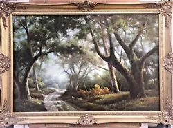 Buy Vintage Original Oil Painting V. Large 105cm Signed By Famous Artist John Wiver • 249£