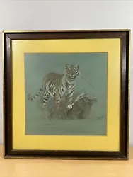 Buy Original Donna Westerman Pencil Tiger 17” X 17” Signed -Matted And Framed • 749.30£
