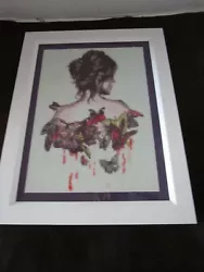 Buy Diamond 5D Artwork Beaded Painted Romantic Female Under Glass Finished 18  T • 81.86£