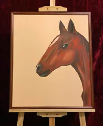 Buy Original Acrylic Painting The Brown Horse Art Signed By Artist • 29.99£