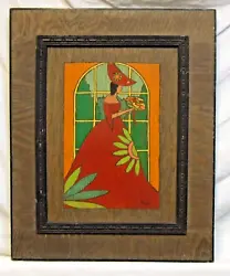 Buy Art Deco Painting Oil On  Panel Lady Fashion Art James Thompson • 135£