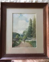 Buy Antique Victorian Watercolour Country Landscape, Fantastic Detail, Signed + Date • 46£