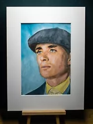 Buy Original Painted Portrait Of Cillian Murphy Entitled, 'Thomas'. • 35£
