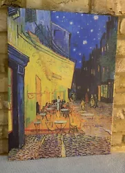 Buy Large Van Gogh Cafe Terrace Night -framed Canvas Painting Wall Art Picture • 8£