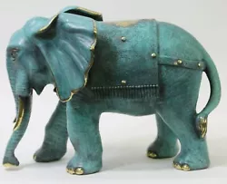Buy Massive Original Artwork African Elephant Bronze Sculpture Hand Made Artwork • 398.80£