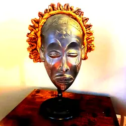 Buy Stunning Original African Tribal Chokwe Mask Pwo Mask. Early 20th Century. • 259£