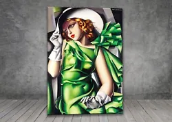 Buy Tamara De Lempicka Young Lady With Gloves CANVAS PAINTING ART PRINT 1303 • 20.01£