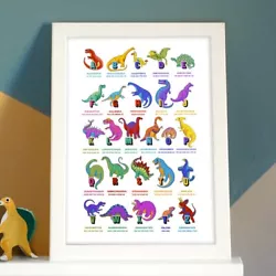 Buy A-Z Dinosaur Alphabet Poster • 4.99£