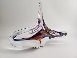 Buy David Goldhagen Studio Art Glass Swirl Sculpture Signed Dated 3/94 - 10x8in • 278.77£