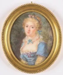 Buy Attrib. To Jean-Baptiste Weyler  Madame De Fontesque  Outstanding Miniature (m) • 4,369.10£