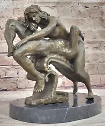 Buy NEW Bronze Sculpture Nude Art Statue, Female Art Erotic Quality Dcor Figurine • 196.53£