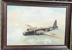 Buy Stunning Little Oil Painting Of A WELLINGTON MK 111 By G.R.ABBOTT Have A Look .. • 10£