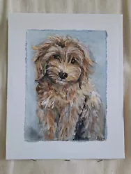 Buy Original Acrylic Painting Of Cockapoo Dog By Jessica J Peck • 14£