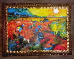 Buy Vincent Van Gogh  (Handmade)  Oil Painting On Canvas Signed & Stamped 64x84 Cm • 702.53£