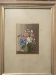 Buy Quality Miniature Floral Display Signed With A Monogram A.m • 14.99£