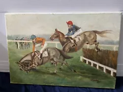 Buy Horse Racing Painting On Canvas • 50£