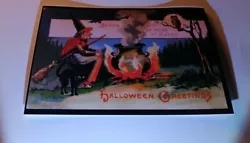 Buy Vintage 🎃 Sideshow 🧹 Halloween Print Picture Collectable Art Photo 🌲 • 1.10£