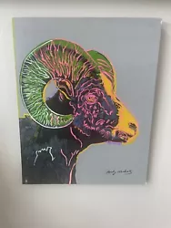 Buy Andy Warhol Oil On Canvas Goat • 994.59£