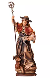 Buy Statue Saint Leonardo Wooden Of Val Gardena Various Measures Available • 12,736.10£