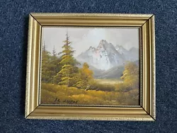 Buy Vintage Antique Mountain Landscape Oil Painting, Unidentified Artist, 12 X10  • 35£