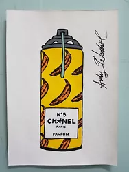 Buy Andy Warhol Hand Signed. 'chanel Spray'. Watercolor On Paper. Pop Art • 24.90£
