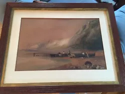 Buy Antique 1800's Original English Seascape WATERCOLOR Clarkson Stanfield DAVID COX • 395.78£