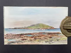Buy 1919 Looe Island Cornwall Original Signed Attractive Watercolour Seascape • 19.90£