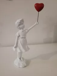 Buy Banksy Inspired Sculpture Girl With The Red Heart Balloon Art • 20£