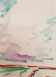 Buy JOSE TRUJILLO ORIGINAL Watercolor Painting 11X15  American DESERT Clouds Sky ART • 184.27£