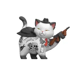 Buy SyndiCats: Purrface Gangster Cat Figurine | Mighty Jaxx Art Toys • 199.99£
