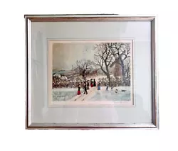 Buy HELEN BRADLEY Print Signed - Framed & Glazed 'Winter' Edwardian Lancashire • 196.10£
