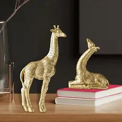 Buy Creative Giraffe Statue, Collection Resin Ornament Figurine • 25.96£