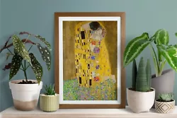 Buy Gustav Klimt The Kiss Painting Living Room Print Poster Picture Portrait Boho UK • 3.99£