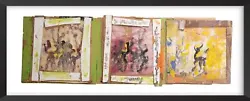 Buy Purvis Young Original Signed Horse Triptych Painting With Foundation COA • 7,048.08£