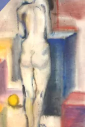 Buy Vintage Abstract Nude Portrait Watercolor • 89.99£