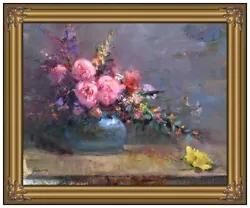 Buy Pino Daeni Original Oil Painting On Canvas Flowers Still Life Signed Framed Art • 19,604.68£